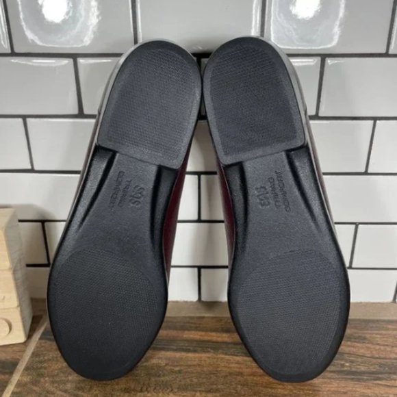 SAS Simplify Womens Size 9.5 Narrow Shoes Antique Wine Leather Comfort Loafer - Picture 7 of 11